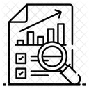 Statistiken Verkaufsanalyse Diagramm Infografik Icon