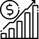 Umsatzdiagramm Geschaftserfolg Geschaftssteigerung Symbol