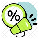 Verkaufsforderung Einkaufsrabatt Rabatt Symbol