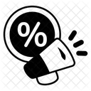 Verkaufsforderung Einkaufsrabatt Rabatt Symbol