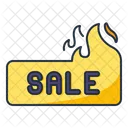 Sale Tag Flamme  Symbol