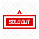 Verkauft Verkauf Etikett Symbol