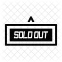 Verkauft Verkauf Etikett Symbol