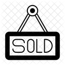 Verkauft Zeichen  Symbol