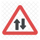 Gegenverkehr Verkehr Vorwarts Symbol