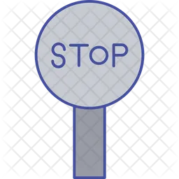 Verkehr stoppen  Symbol