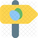 Strassenschild Ei Symbol