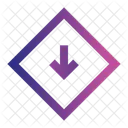 Nach Unten Pfeil Zeichen Symbol