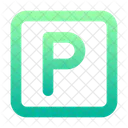 Verkehrsschild parken  Symbol