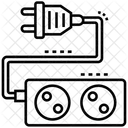 Verlangerungskabel Stecker Power Extender Symbol