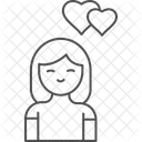Verliebtes Mädchen  Symbol