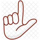 Verlierer Symbol Handbewegung Cartoon Hand Symbol