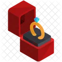 Verlobung Ring Box Symbol