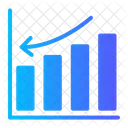 Balken Nach Unten Gewinn Diagramm Symbol