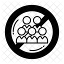 Menschenansammlungen meiden  Symbol