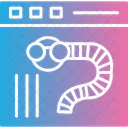 Minhocas Composto Dispositivo Ícone
