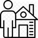 Vermieter Hausbesitzer Grundbesitzer Symbol