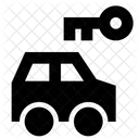 Miete Schlussel Fahrzeug Symbol