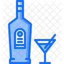 Vermouth Bottle Glass Icon