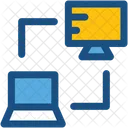 Netzwerk Client Server Symbol