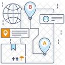 Liefertracker Logistikservice Verpackungstracker Symbol