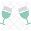 Champagne Verres De Champagne A Votre Sante Icon