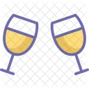 Verres De Champagne A Votre Sante Fete Icon