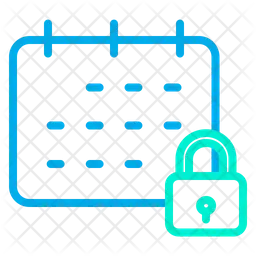 Verrouiller le calendrier  Icône