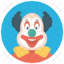 Verruckter Clown Lustiger Clown Zirkusjoker Symbol