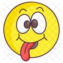 Verrücktes Emoticon Emoji Symbol