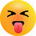 Verrucktes Gesicht Emoji Emoticons Symbol