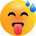 Verrucktes Gesicht Emoji Emoticons Symbol