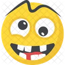 Verruckt Frech Emoji Symbol