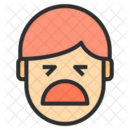 Verry Sad Emotion Face Emoji Icon