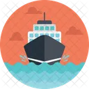 Fracht Schiff Lieferung Icon