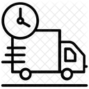 Schnelle Lieferung Lieferwagen Versand LKW Symbol