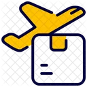 Flugzeug Versand Box Symbol