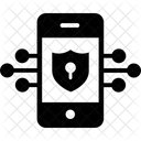 Verschlusselte Antivirus App Datenschutz Mobile Sicherheit Symbol