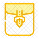 Tasche mit Verschluss  Symbol
