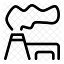 Verschmutzung durch Fabriken  Symbol