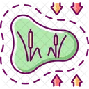 Verschwindende Feuchtgebiete  Symbol