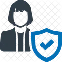 Versicherte Frauen Kundin Weiblich Symbol
