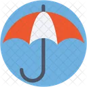 Versicherung Regenschirm Sicher Icon