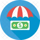 Versicherung Regenschirm Dollar Icon