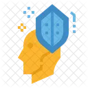 Schild Kopf Gehirn Symbol