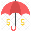 Regenschirm Dollar Geld Symbol
