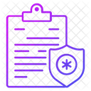 Versicherung Papier Geschaft Symbol