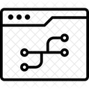Version Control Line Icon Icon