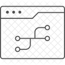 Version Control Thinline Icon Icon