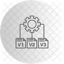 Version Control File Versions Content Tracking Icon